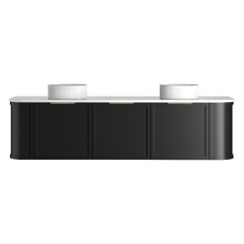 Hampshire 1800mm Wall Hung Double Vanity with Solid Surface Countertop